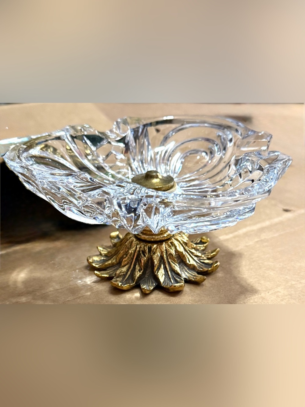 Vintage 1970’s era Glass Trinket Tray/ Candy dish/Ashtray